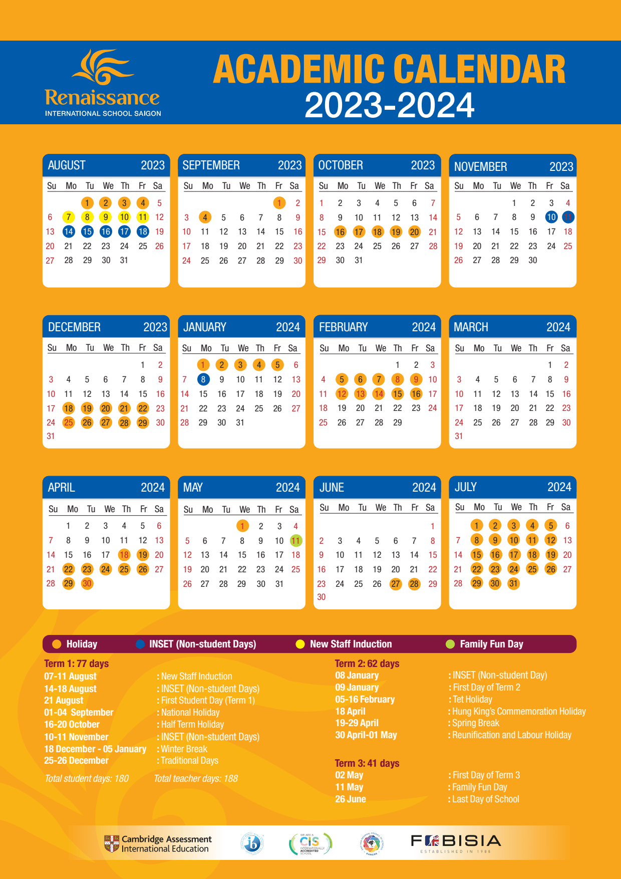 First page of the PDF file: ENGAcademicCalendar2023-2024
